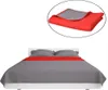 Zweiseitige Tagesdecke Gesteppt Rot und Grau 170x210 cm Produktbild-Vorschau 4