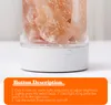 Sůl kámen noční světlo 7 barev LED Rock Crystal Lamp Náhled obrázku produktu 5