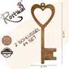 Rostikal 2er Rost Deko Set Schlüssel 15 x 6 cm mit Herz Produktbild-Vorschau 2