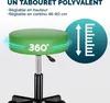 CASARIA® Lot de 2 tabourets de bureau vert pivotant 360° Voir les images du produit 4