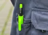 A neon green and black Pica DRY marker is clipped into the pocket of a pair of gray work pants. Anteprima dell’immagine prodotto