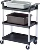 Cambro Servierwagen Mit 3 Ablagen Schwarz Produktbild-Vorschau 2