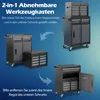 COSTWAY 2in1 Werkstattwagen mit Koffer, 8 Fächer, Haken, Produktbild-Vorschau 4