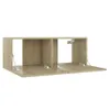 vidaXL Armoire TV Chêne Sonoma 80x30x30 cm Bois composite Voir les images du produit 5