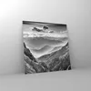 Bilder auf glas - Einteilig - Schwarzweiß Landschaft Berge Produktbild-Vorschau 4
