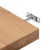Wandregal Eiche massiv 70x22x4 cm mit gerade Kante – Produktbild-Vorschau 2