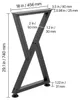 VEVOR - Lot de 2 patins de table 472 x 740 mm, piètement en Voir les images du produit 8