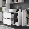 A modern bathroom vanity with a sink and drawers. Náhled obrázku produktu