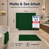 Alfombrilla de baño Komfortec, juego de 2 unidades, 50x70 Vista previa de la imagen del producto 2