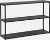 sweeek - Industrielles niedriges Bücherregal Metall schwarz Produktbild-Vorschau 1