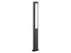 A modern, dark gray bollard light with a white illuminated panel. Anteprima dell’immagine prodotto