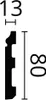 A diagram showing the dimensions of a product. Anteprima dell’immagine prodotto
