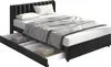 okwish: Cama tapizada de 160 x 200 cm, cama de matrimonio, Vista previa de la imagen del producto 12
