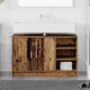 vidaXL Badezimmerschrank Altholz 90 x 29 x 55 cm Produktbild-Vorschau 2