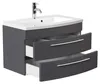 Badmöbel Bella 80 mit runder Front SoftClose anthrazit : Produktbild-Vorschau 5