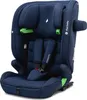 A navy blue child car seat with green accents, shown from the front-left. Náhled obrázku produktu