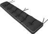 A dark gray bench cushion with white piping and tufting, shown at an angle on a white background. Produktbild-Vorschau
