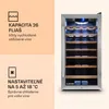 Klarstein vinotéka, slim, 1 zóna, sklenené dvere, UV Náhľad obrázku produktu 2
