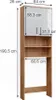 Waschmaschinenschrank Vicco Irma Weiß Hochglanz/Goldkraft Produktbild-Vorschau 3