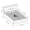 Schlafzimmer Set 5-teilig MANAGUA-129 mit Bett 140x200 in Produktbild-Vorschau 9
