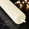 Echtwachs Stabkerzen geriffelt 8er Pack - creme - Festtags Produktbild-Vorschau 3