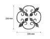 Schmiedeeisen Ornament 23.5X23.5Cm Gitter Für Tore Zäune Produktbild-Vorschau 3