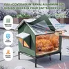 Katzenhaus wetterfest isoliert für Outdoor – 45 x 40 x 55 Produktbild-Vorschau 3