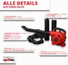 A product image with detailed specifications and a picture of a leaf blower. Produktbild-Vorschau