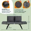 CASARIA® Panca da Giardino in Polyrattan Reclinabile Anteprima dell’immagine prodotto 7