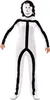 A person wearing a stick figure costume. Produktbild-Vorschau