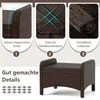 COSTWAY Set da 2 sgabelli in polyrattan, sgabelli con Anteprima dell’immagine prodotto 7