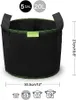 5X 20L Stofftopf, Pflanzsack mit Griffe aus Filzstoff Produktbild-Vorschau 2