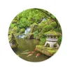 MuchoWow® Mauspad Mousepad Wasserfall - Koi - Japanische Produktbild-Vorschau 1