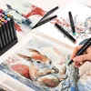 80 Farben Graffiti-Stifte-Set, Doppelspitze Sketch Marker, Produktbild-Vorschau 9