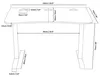 Arozzi Arena Small Bureau Gaming - 114 x 71 x 71 cm - Noir Voir les images du produit 5