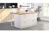 Zentrale Kücheninsel mit 6 Schubladen aus MDF und Metall - Produktbild-Vorschau 9