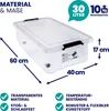 DEUBA® Aufbewahrungsboxen 6 x 30l mit Deckel und Rollen, Produktbild-Vorschau 6