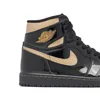Nike Air Jordan 1 Retro High Black Metallic Gold schwarz Produktbild-Vorschau 2