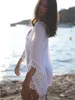 Pareo - Strandtunika bis zum Knie - Sommerkleid mit Fransen Produktbild-Vorschau 5