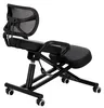 Ergonomische Kniestoel met Rugleuning Zwart voor Kantoor, Productafbeelding-voorbeeld 6