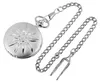 Excellanc Taschenuhr mit Kette und Clip Blume Pflanze Motiv Produktbild-Vorschau 3