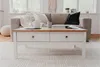Calicosy - Tavolino 2 cassetti L100 cm - Decorazione bianco Anteprima dell’immagine prodotto 2