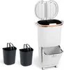 COSTWAY Mülleimer Küche, Mülltrennsystem, 12L Inneneimer & Produktbild-Vorschau 1