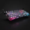 A gaming keyboard with neon graffiti-style lighting and design, presented against a dark background. Anteprima dell’immagine prodotto