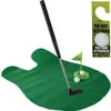 A miniature golf set with a putting green, putter, golf balls, and a flag, along with a 'Do Not Disturb' door hanger. Anteprima dell’immagine prodotto