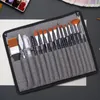 18pcs/Set Acrylpinsel Pinsel mit Aufbewahrungsbeutel DIY Produktbild-Vorschau 4