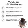 Metallsockel Standfuß für Wallbox Montagepfosten aus Stahl Produktbild-Vorschau 2