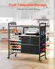 SucceBuy Rollwagen mit Vinylrollenhalter, 3 Schubladen und Produktbild-Vorschau 2