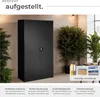 Skříňka se 6 přihrádkami a tyčí na oblečení - černá, 80 cm Náhled obrázku produktu 11