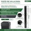 Poste rectangular Strend Pro EUROSTANDARD, 1700/60x40/1,25 Vista previa de la imagen del producto 2
